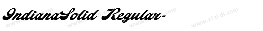 IndianaSolid Regular字体转换
